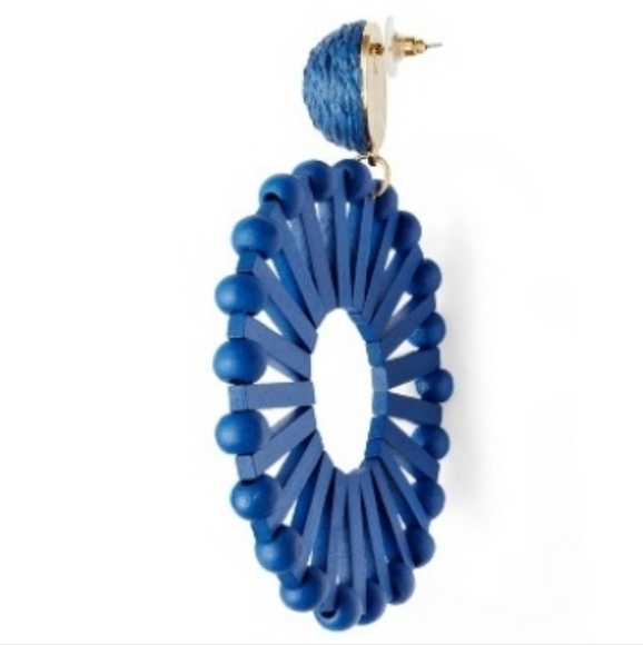 **LAST PAIR** NEW Tabitha Brown Blue Circular Round Earrings & FREE TAB MAG - Picture 5 of 8